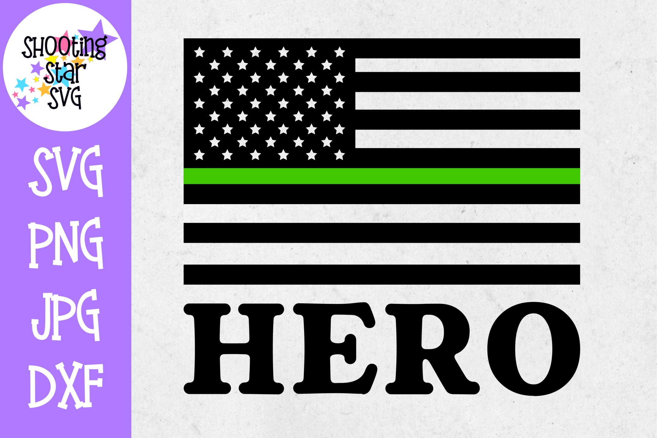 Thin Green Line American Flag SVG -Hero Thin Green Line American Flag SVG -Hero