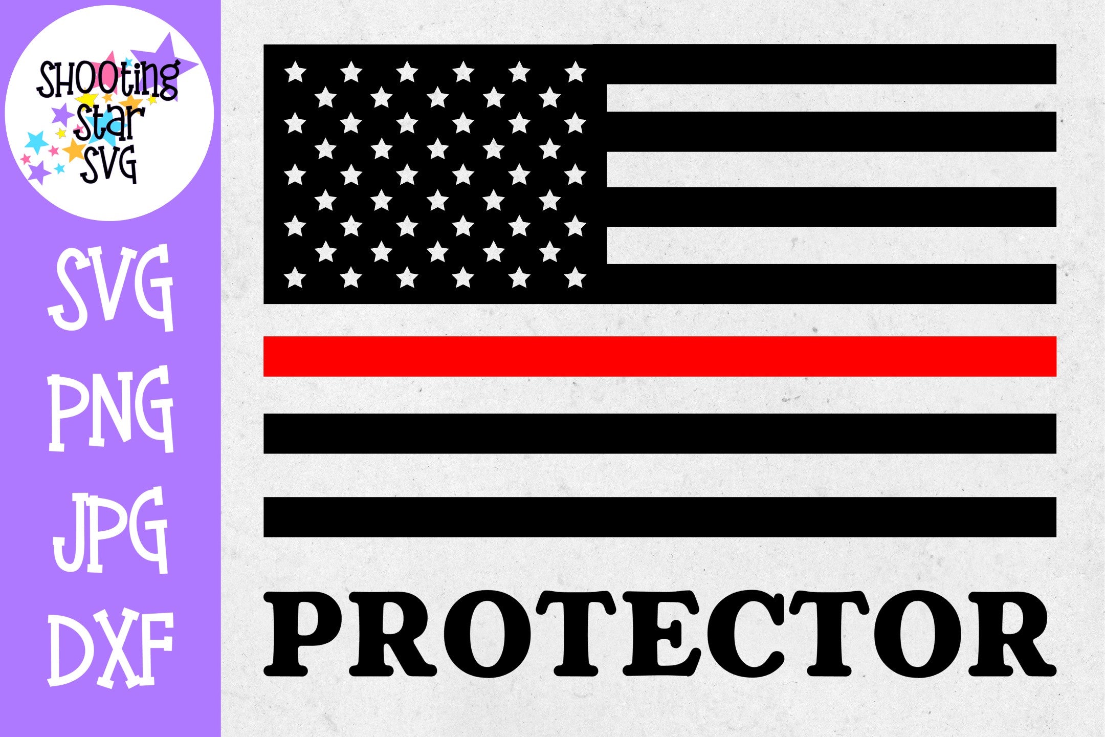 American Flag Protector- Thin Red Line - Firefighter SVG American Flag Protector- Thin Red Line - Firefighter SVG
