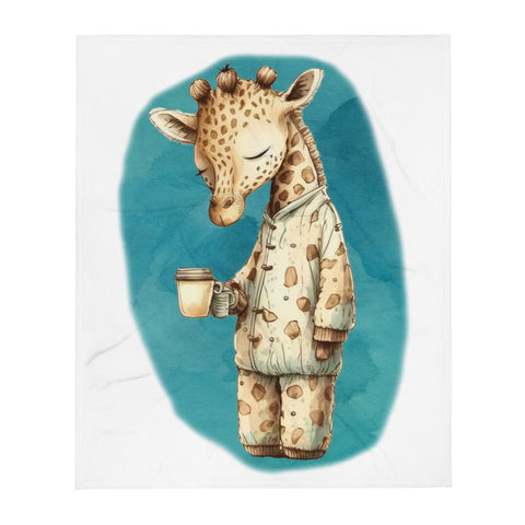 Sleepy Giraffe 100% Polyester Soft Silk Touch Fabric Throw Blanket - Cozy, Durable and Adorable Sleepy Giraffe 100% Polyester Soft Silk Touch Fabric Throw Blanket - Cozy, Durable and Adorable