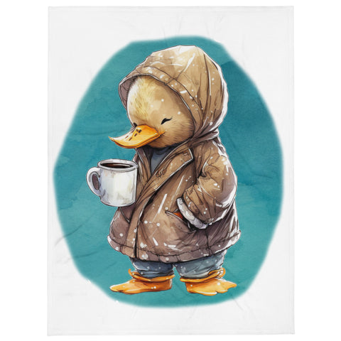 Sleepy Duck 100% Polyester Soft Silk Touch Fabric Throw Blanket - Cozy, Durable and Adorable