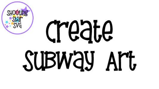 Silhouette Studio Tutorials - How to Create Subway Art