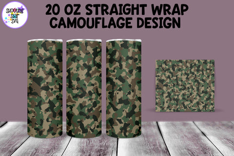 20 OZ Camouflage Tumbler Wrap MEGA Bundle