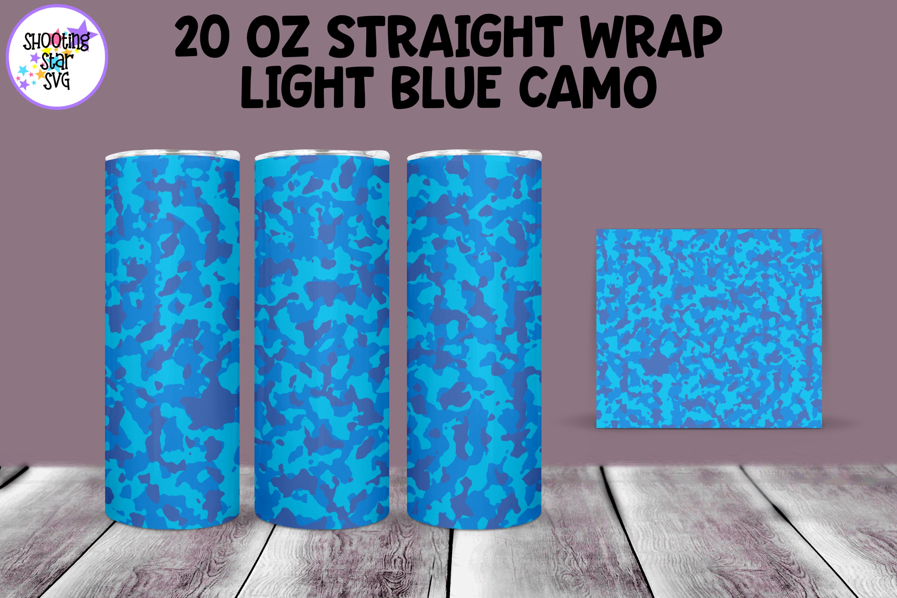 20 OZ Camouflage Tumbler Wrap MEGA Bundle