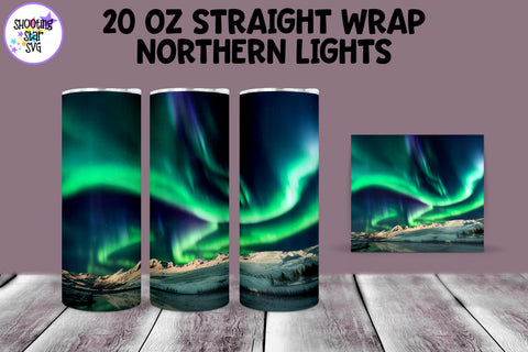 Northern Lights Sublimation Tumbler Wrap Bundle