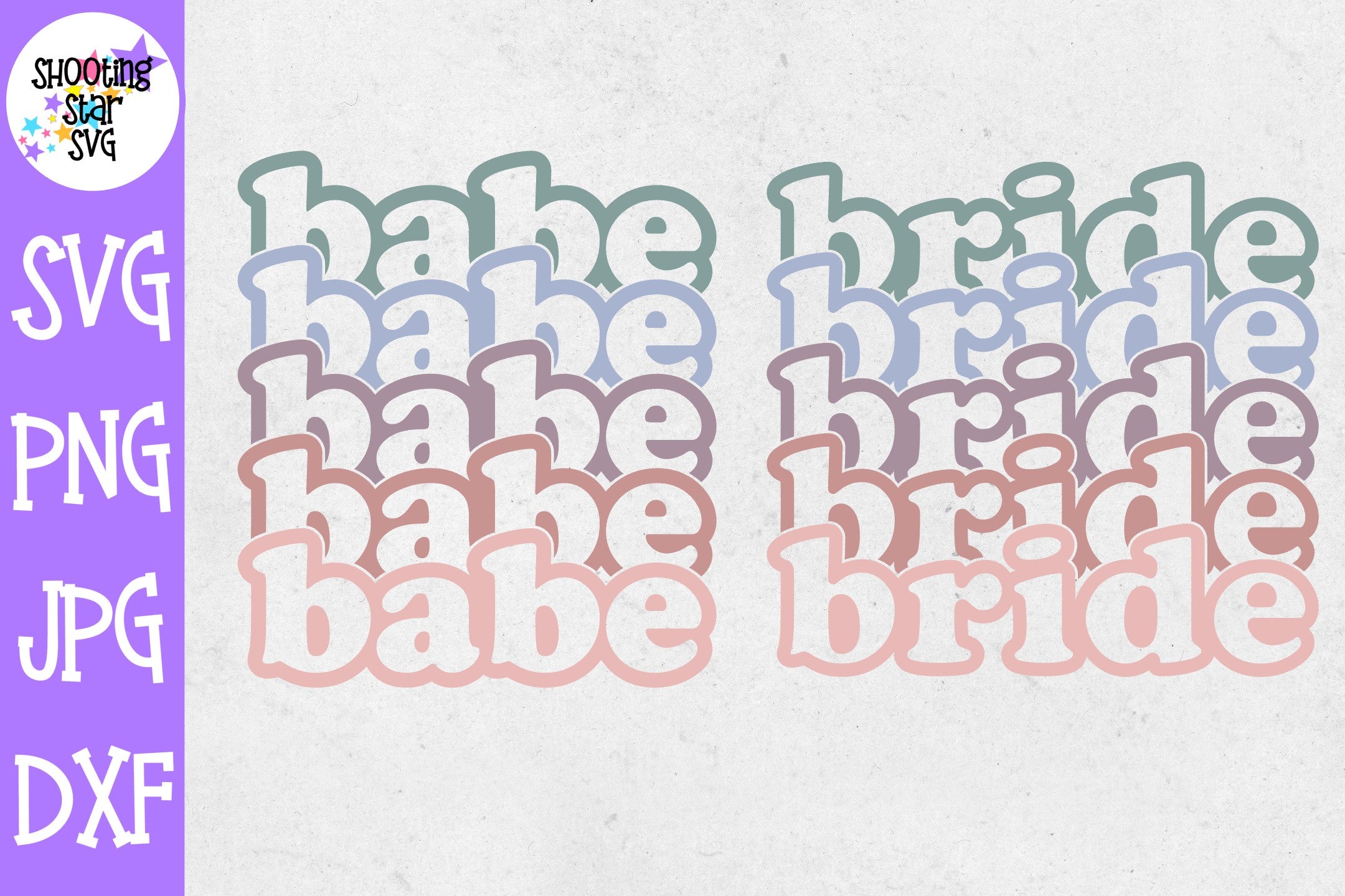 Retro Babe Bride SVG - Bachelorette Party - Bridal Shower SVG