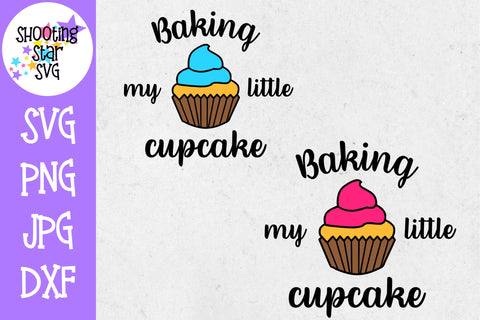 Baking my Little Cupcake Bundle - Pregnancy SVG - Maternity SVG