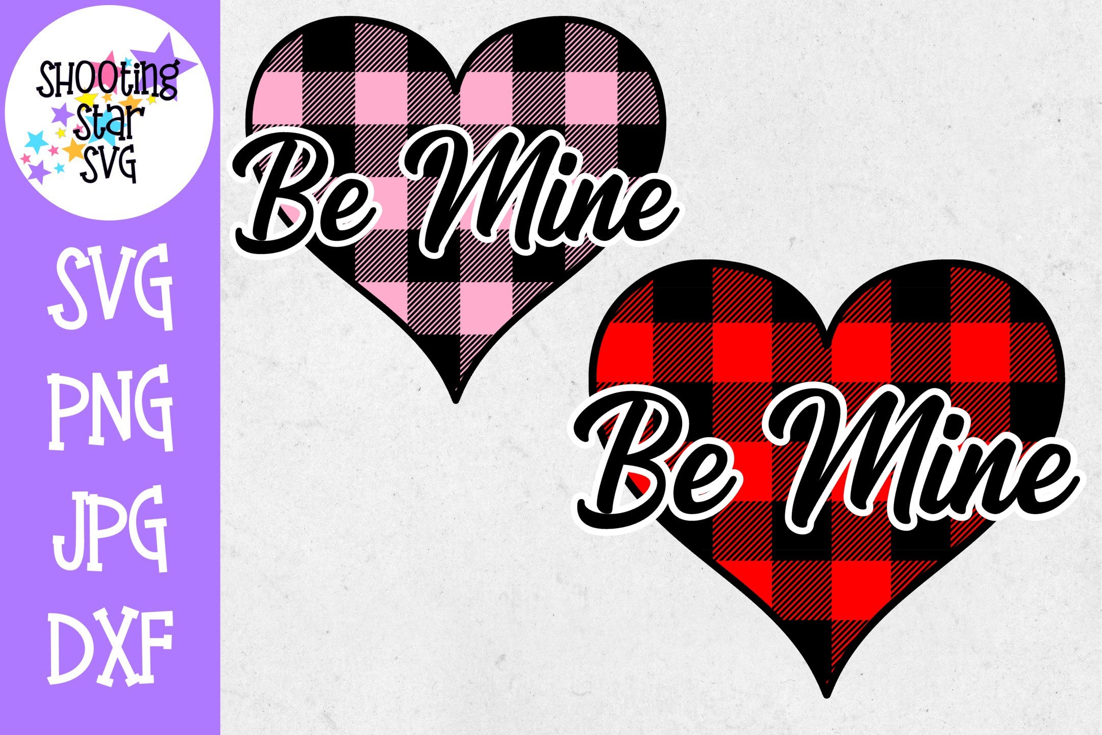 Buffalo Plaid Heart Be Mine - Valentine's Day