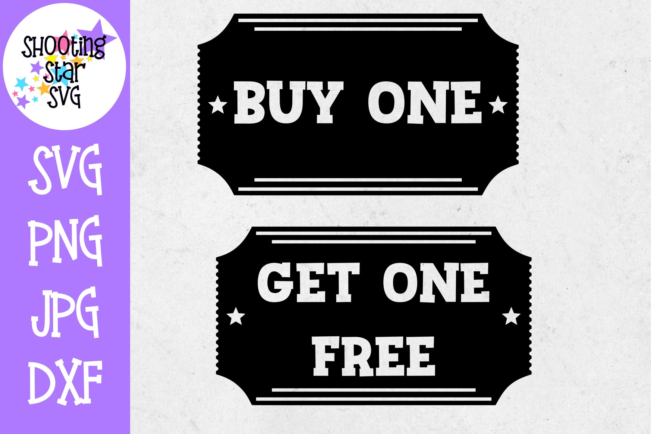 Buy one Get one Free movie ticket - Twin Bodysuit SVG