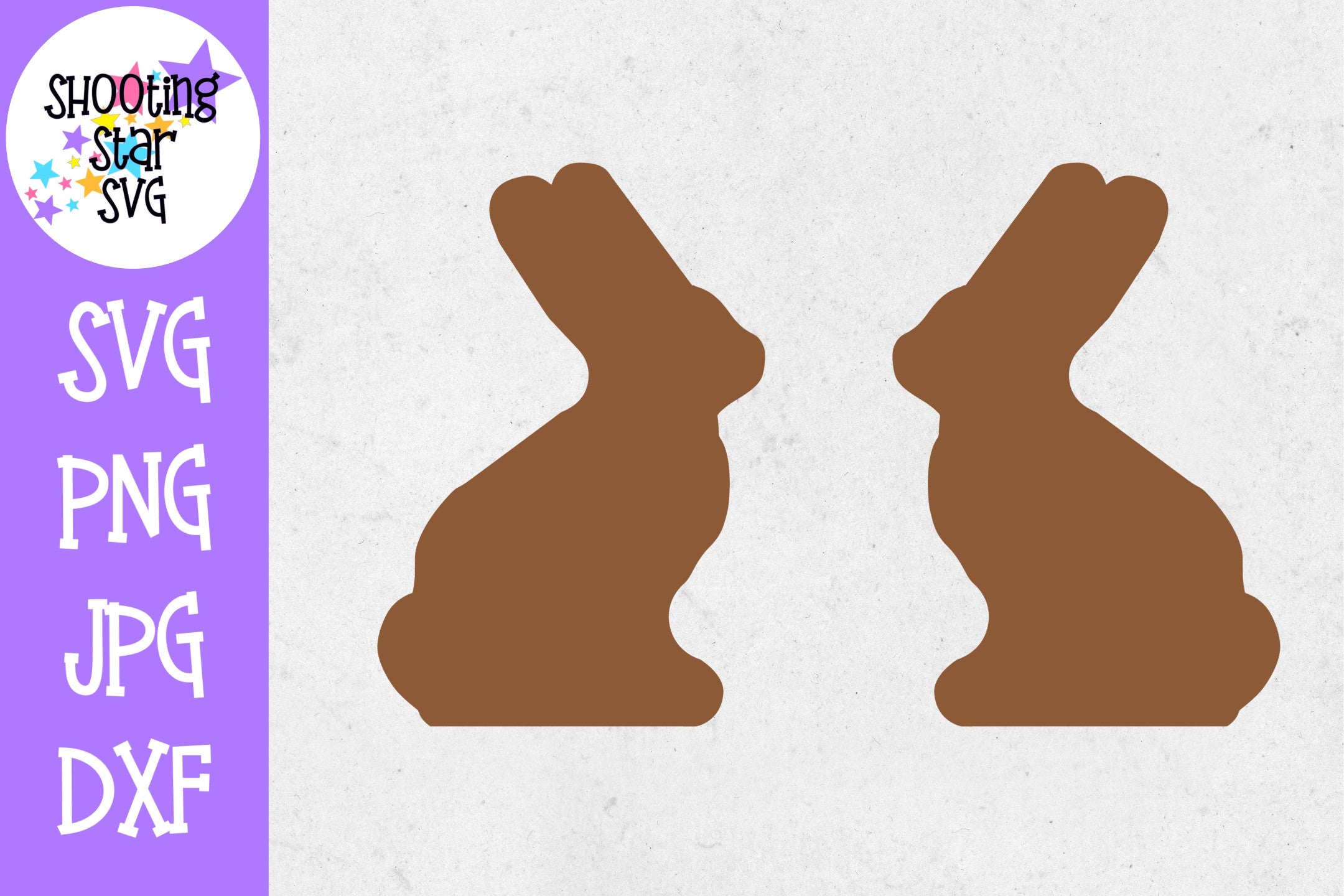 Blank Chocolate Bunny SVG - Easter SVG