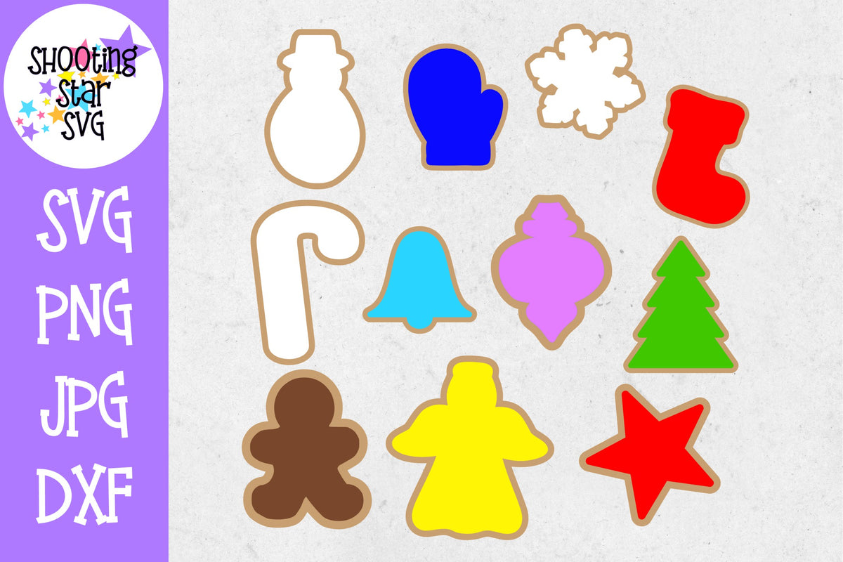 Christmas Cookie Shapes - Christmas SVG