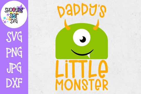 Daddy's Little Monster SVG - monster SVG- Halloween SVG