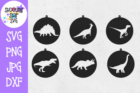 Dinosaur Earring SVG Template - Earring SVG - Dinosaur SVG