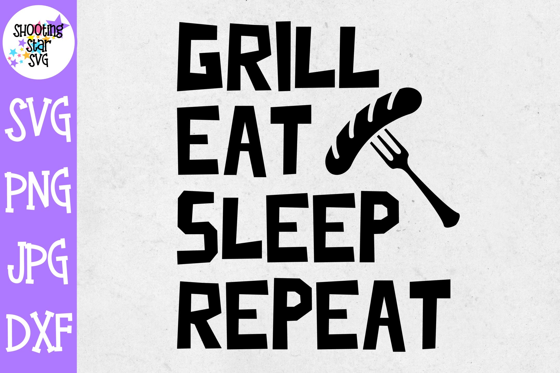 Grill Eat Sleep Repeat SVG - Grilling SVG - Father's Day SVG