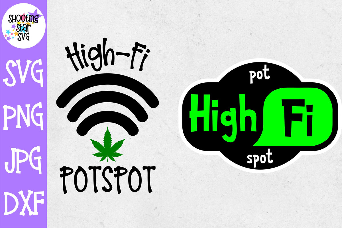 High Fi PotSpot svg - Weed SVG - Marijuana SVG - Rolling Tray SVG
