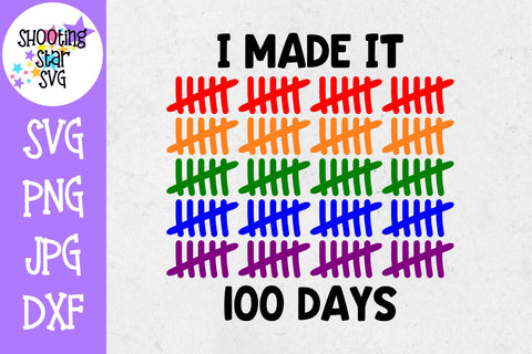 I Made it 100 Days SVG - 100 Days of School SVG