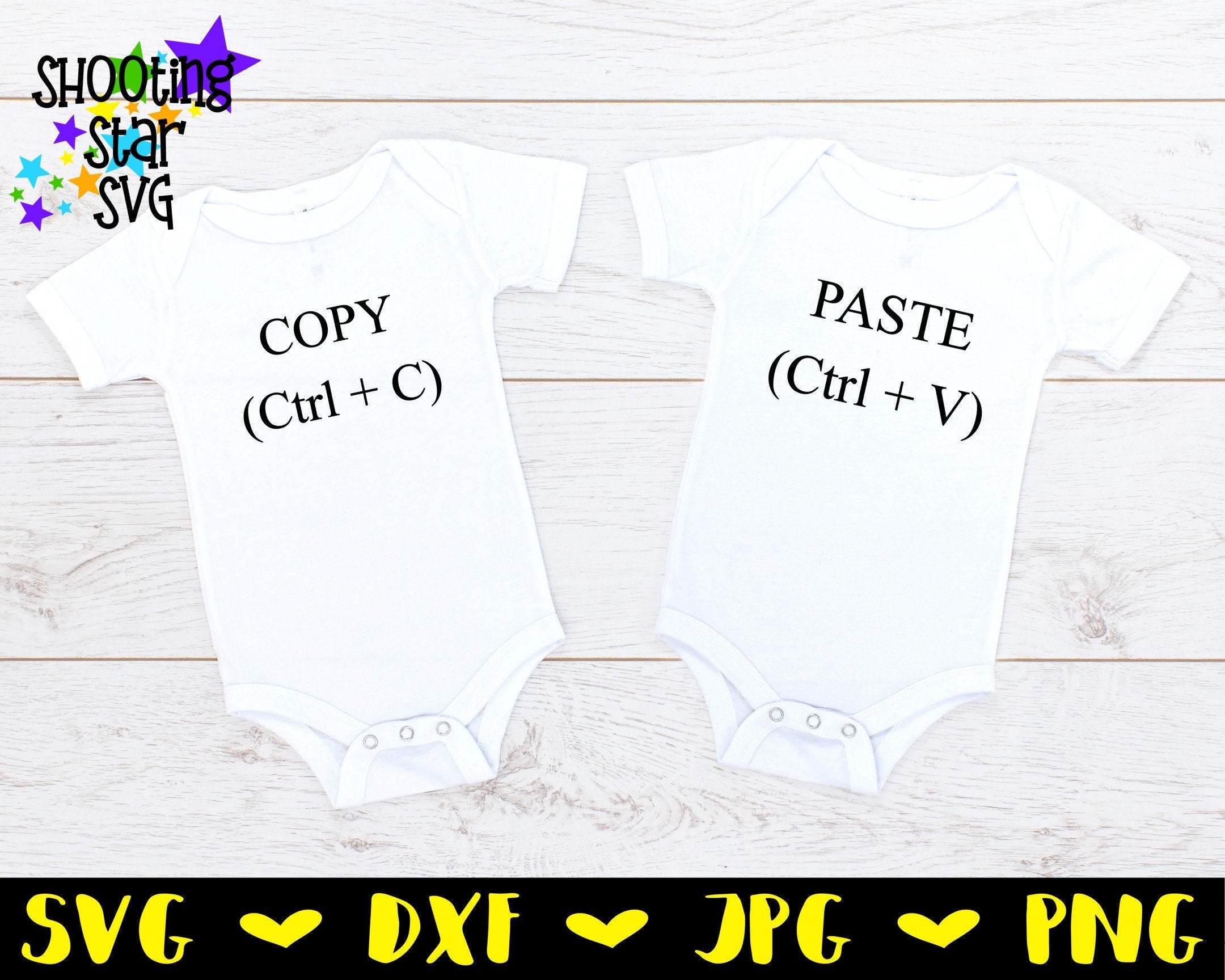 Copy and Paste - Twin Bodysuit SVG