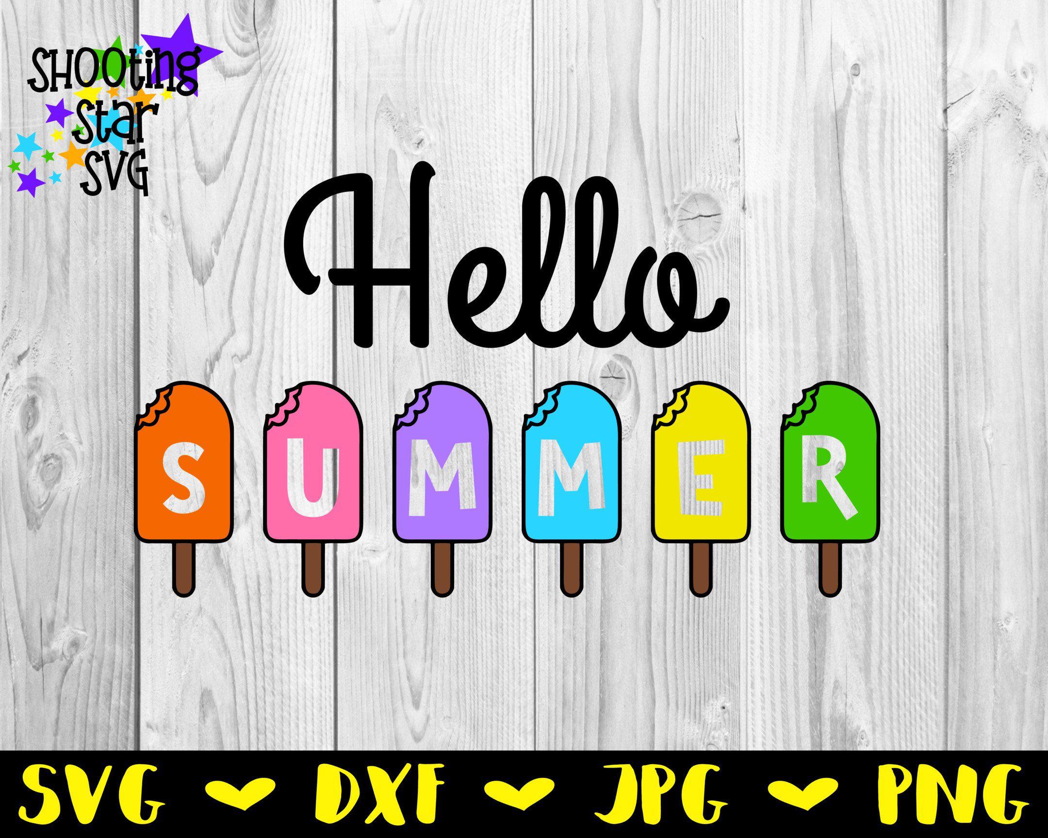 Hello Summer with Popsicles SVG - Summer SVG