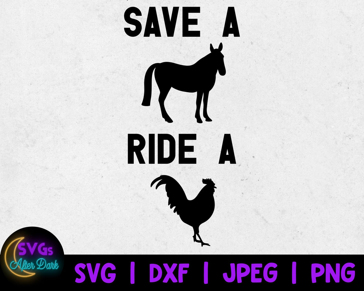 NSFW SVG - Save a Horse Ride a Cock SVG - Men's Underwear Svg