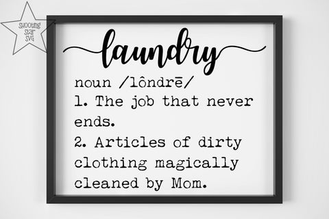 Laundry Definition SVG - Funny Laundry Definition - Decor