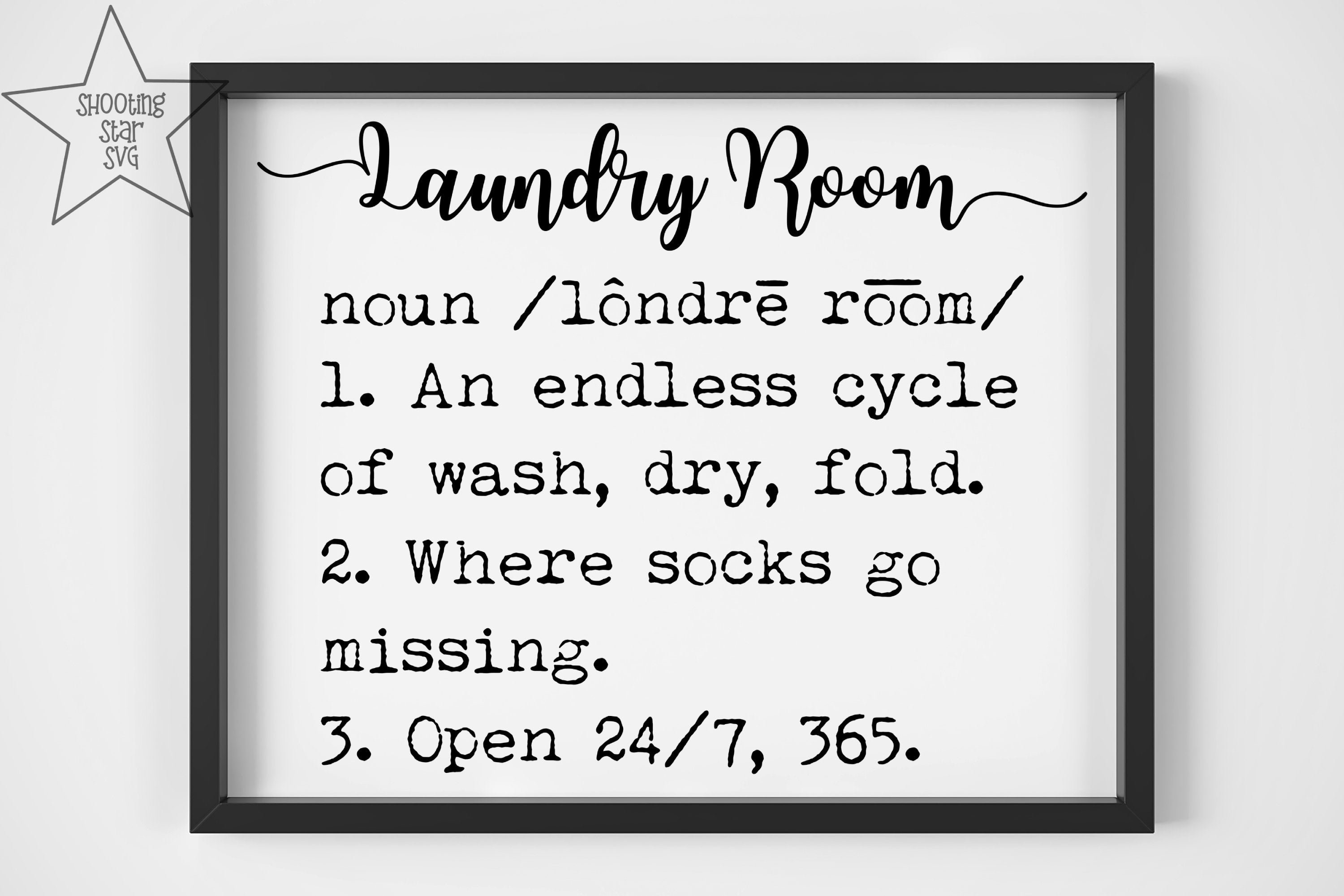Laundry Room Definition SVG - Funny Laundry Room Definition