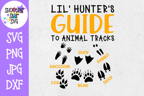 little hunter's guide Animal Tracks - Children's SVG