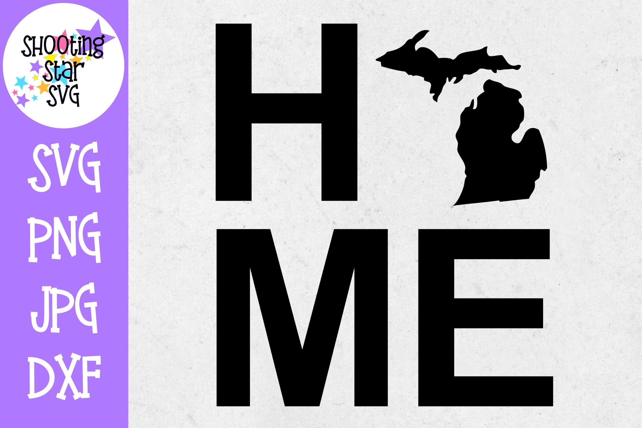 Michigan State Home with State Outline SVG - 50 States SVG - United States SVG