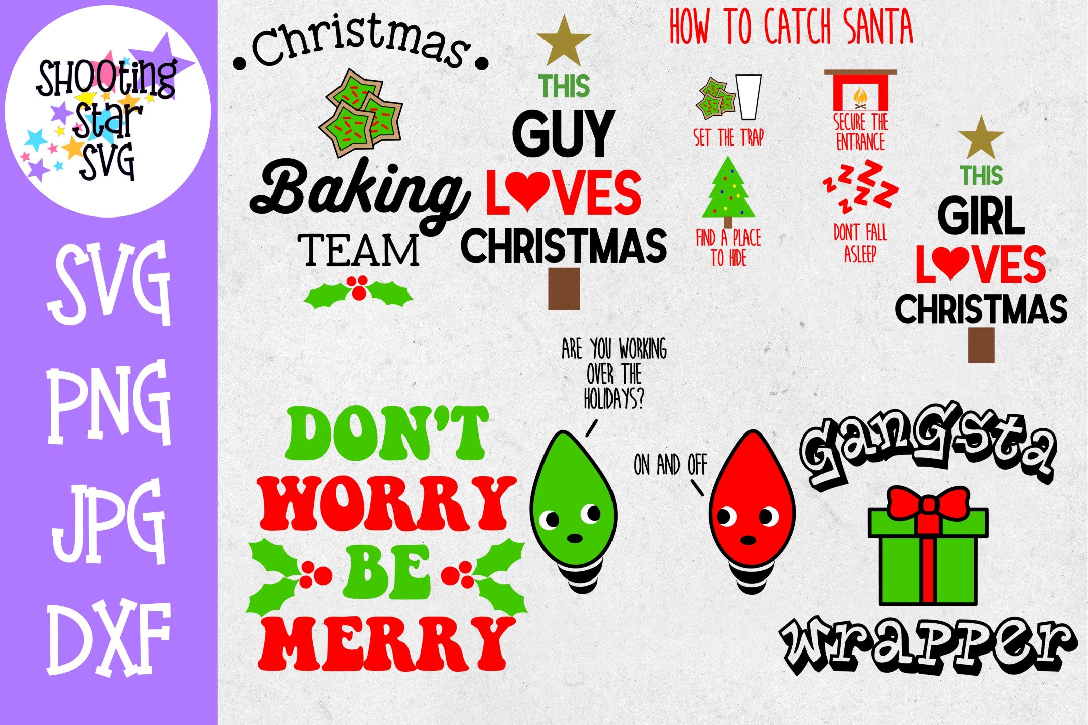 Mini Christmas SVG Bundle - Christmas SVG - Christmas Bundle