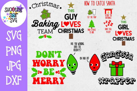 Mini Christmas SVG Bundle - Christmas SVG - Christmas Bundle
