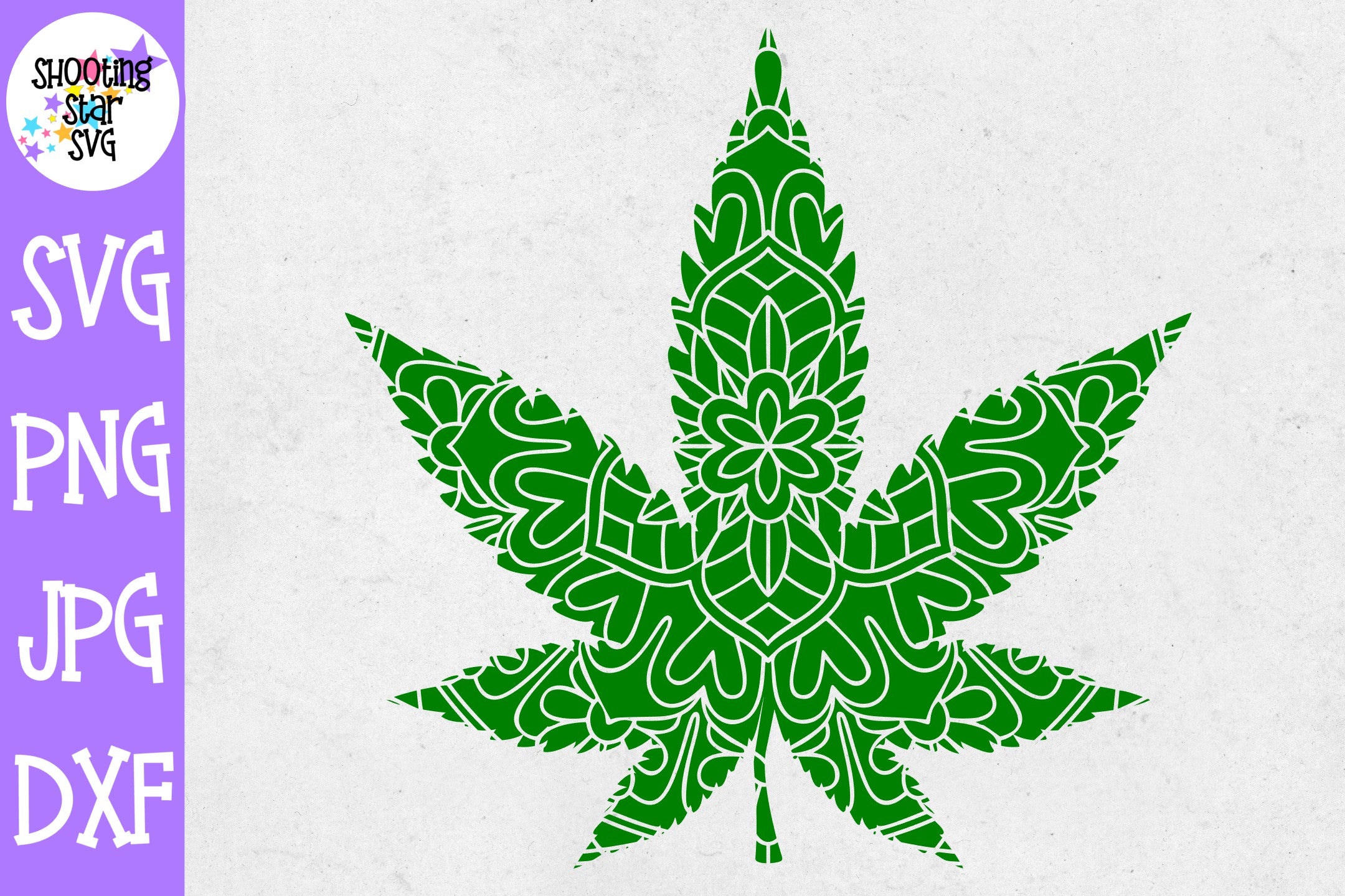Marijuana Leaf Mandala svg - Weed SVG - Marijuana SVG - Rolling Tray SVG