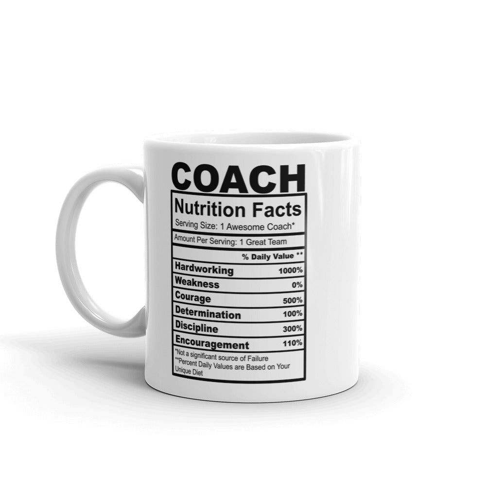 Coach Nutrition Facts Coffee Mug
