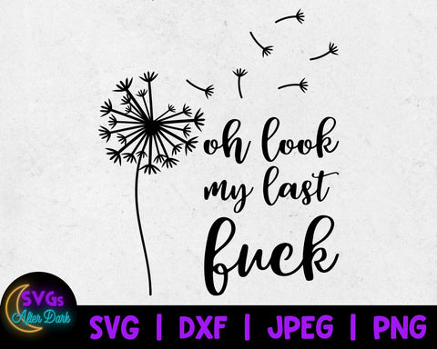 NSFW SVG - Oh Look my Last Fuck SVG - Fuck Yourself svg - Adult Humor Cricut File