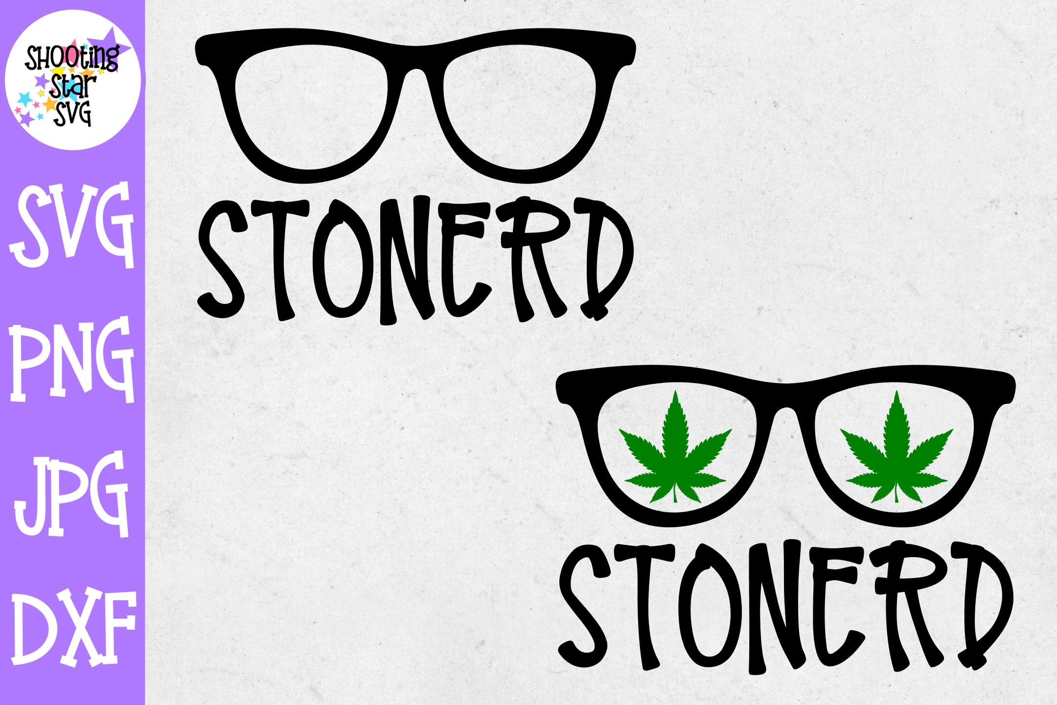 Stonerd svg - Nerd Stoner svg - Weed SVG - Marijuana SVG - Rolling Tray SVG