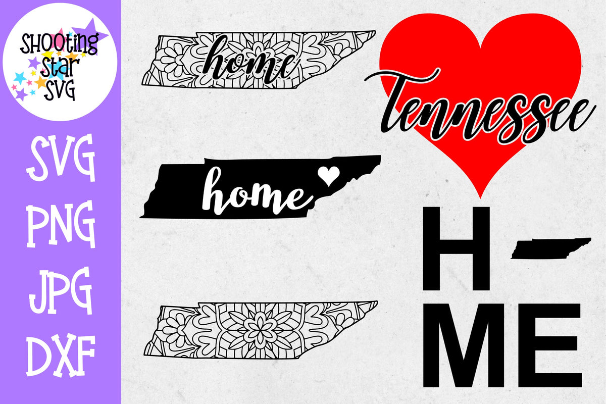 Tennessee US State SVG Decal Bundle - 50 States SVG