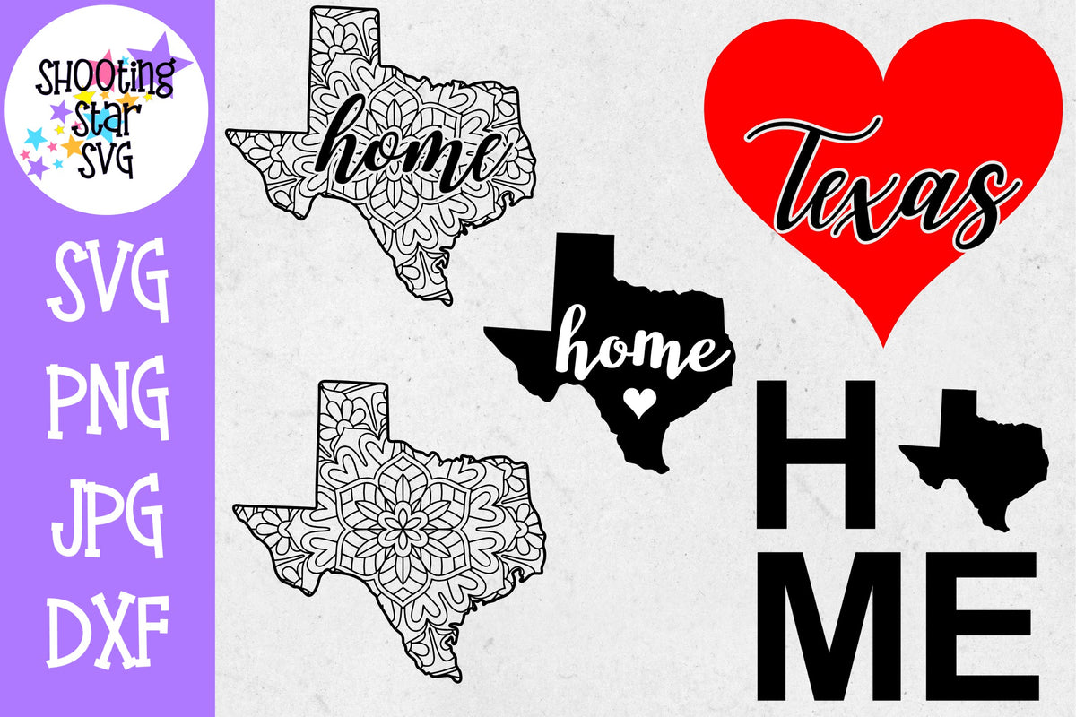 Texas US State SVG Decal Bundle - 50 States SVG