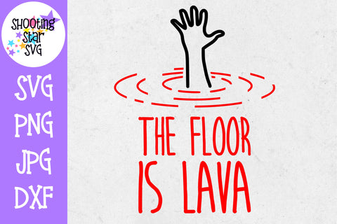 The floor is lava - Children's SVG