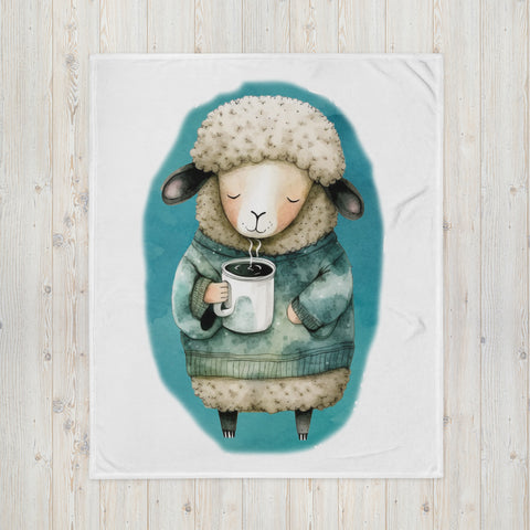 Sleepy Sheep 100% Polyester Soft Silk Touch Fabric Throw Blanket - Cozy, Durable and Adorable
