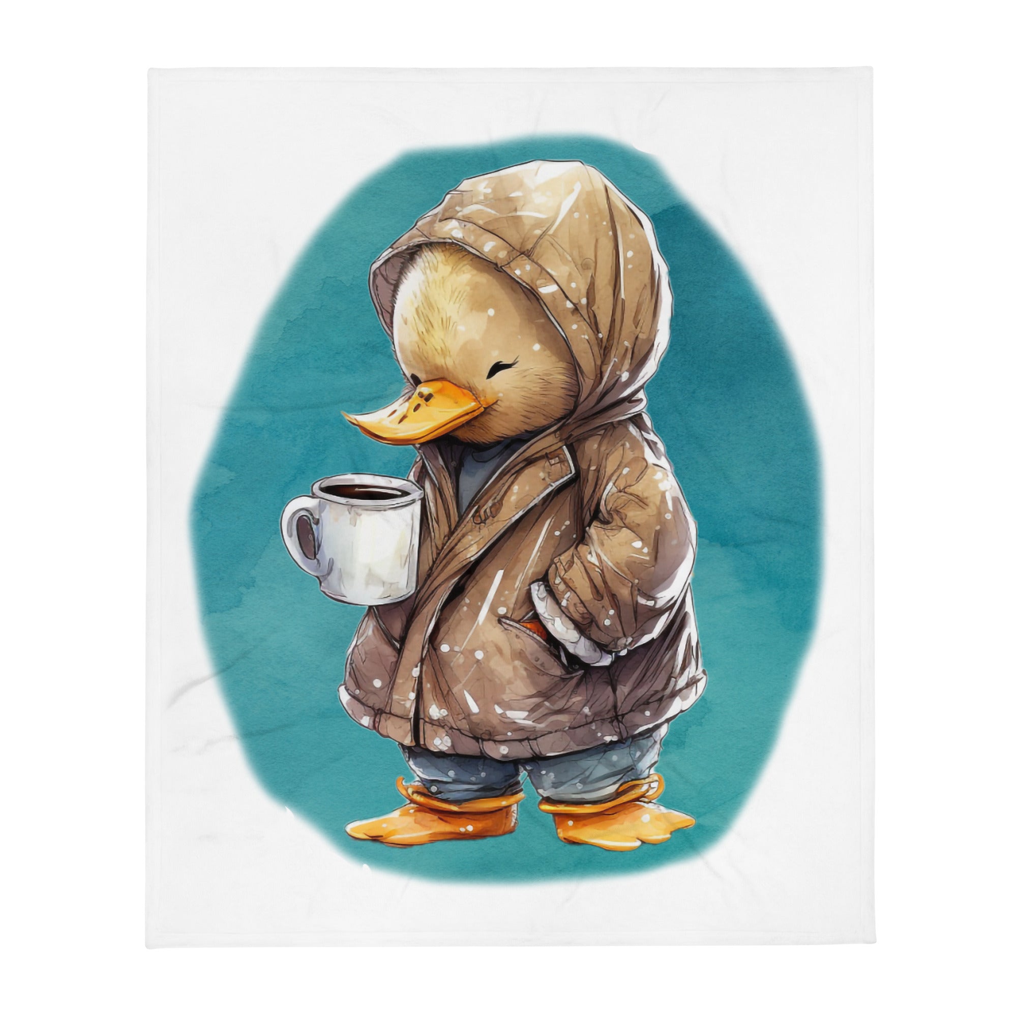 Sleepy Duck 100% Polyester Soft Silk Touch Fabric Throw Blanket - Cozy, Durable and Adorable