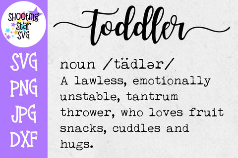 Toddler Definition SVG - Funny Toddler Definition SVG