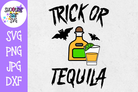 Trick or Tequila SVG - Funny Adult Shirt - Halloween SVG