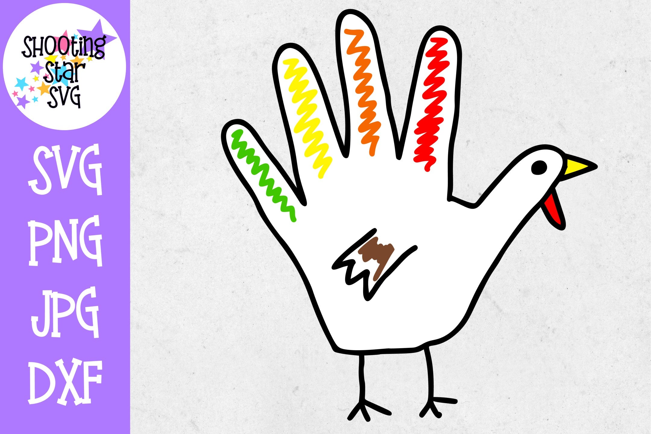 Turkey Hand SVG - Thanksgiving SVG
