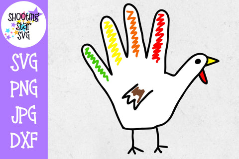 Turkey Hand SVG - Thanksgiving SVG