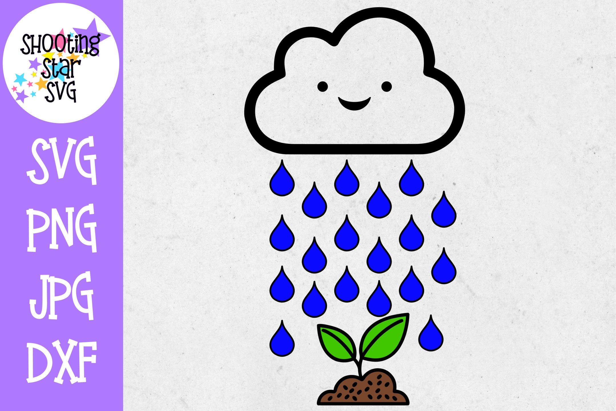 Rain Cloud Watering Seed - Pregnancy SVG - Maternity SVG