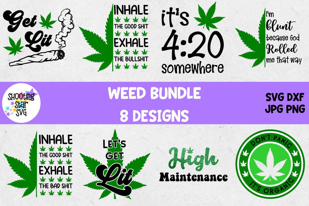 Marijuana SVG Bundle - Weed SVG Bundle - Rolling Tray svg bundle